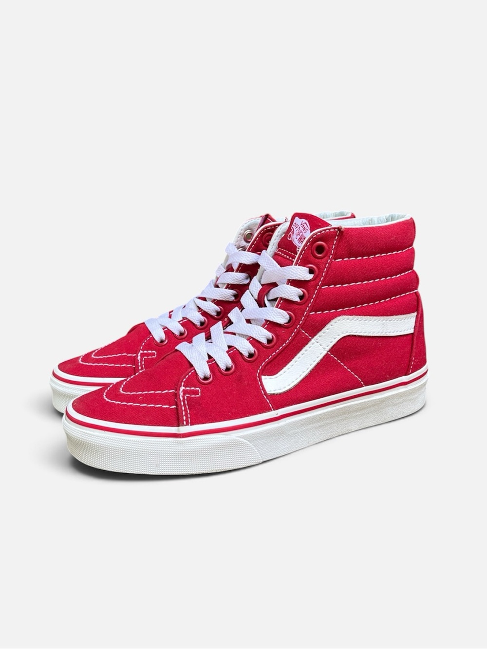 Vans Sk8 Hi-Top Sneaker in Red Women’s Size 5 1/2; Men’s 4